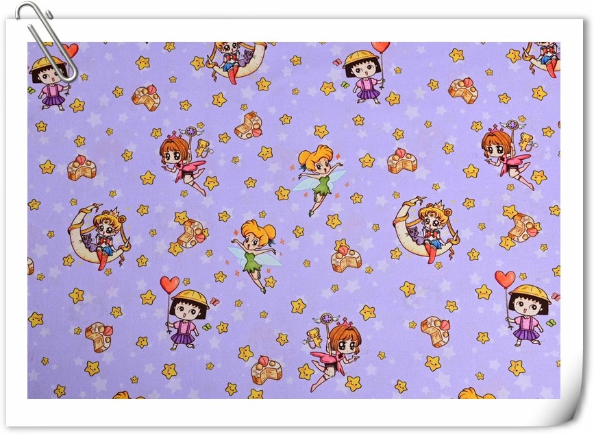 Sailor Moon Stars Cartoon Girl - Textile And Sewing Materials recension och pris
