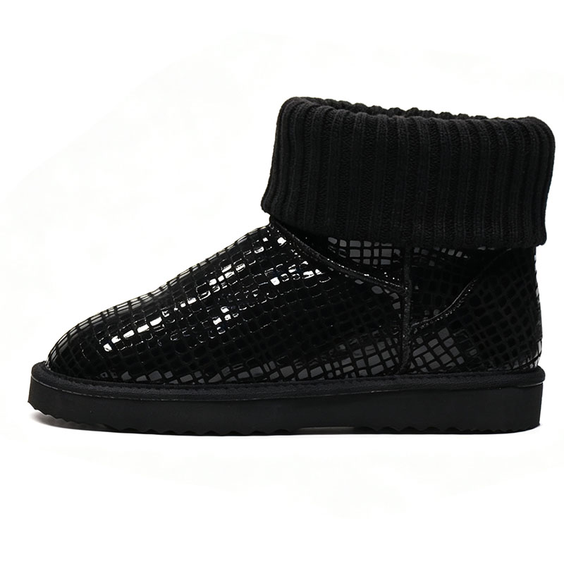 Women‘s Genuine Leather Winter - Sewing Knit recension och pris
