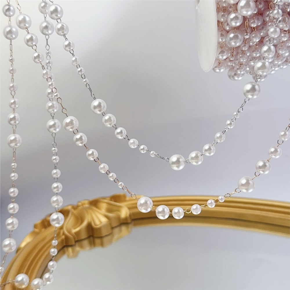 1meter 3-8mm Faux Pearl Beadin - Sewing Art recension och pris