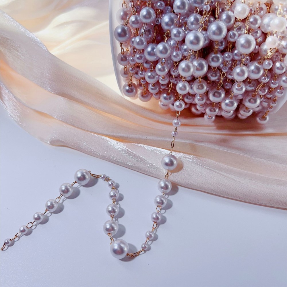 1meter 3-8mm Faux Pearl Beadin - Sewing Art recension och pris