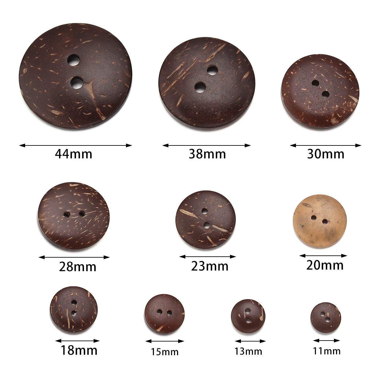 10-100Pcs Natural Coconut Shel - Sewing Art recension och pris