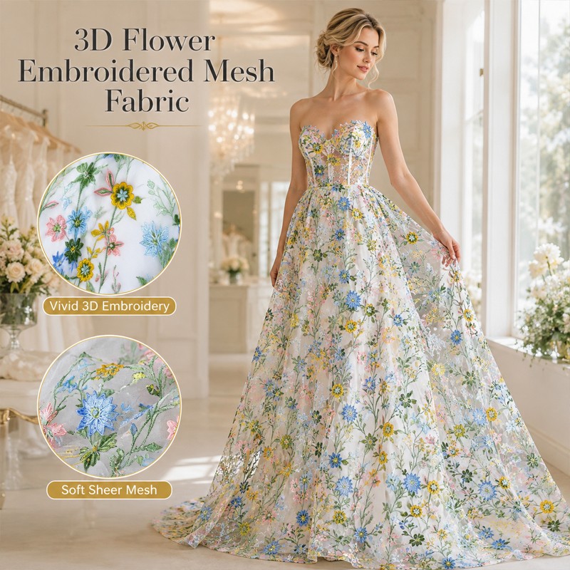 90x130cm Floral Vine Embroider - Textile And Sewing Materials recension och pris
