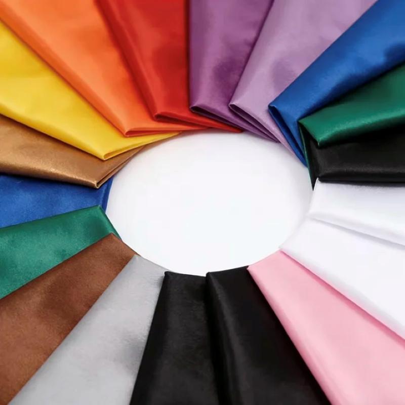 Multi-Color Soft Satin Fabric  - Textile And Sewing Materials recension och pris