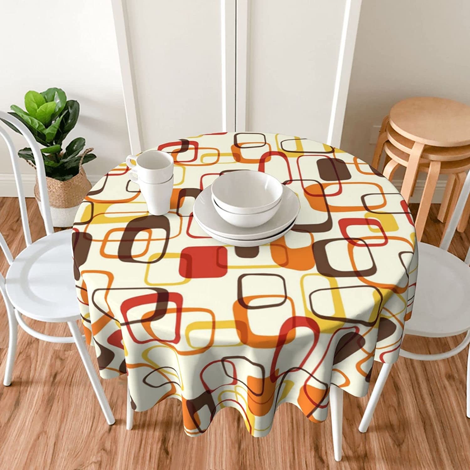 Retro Mid Century Geometric Ro - Century Textile & Sewing Supply Reviews recension och pris