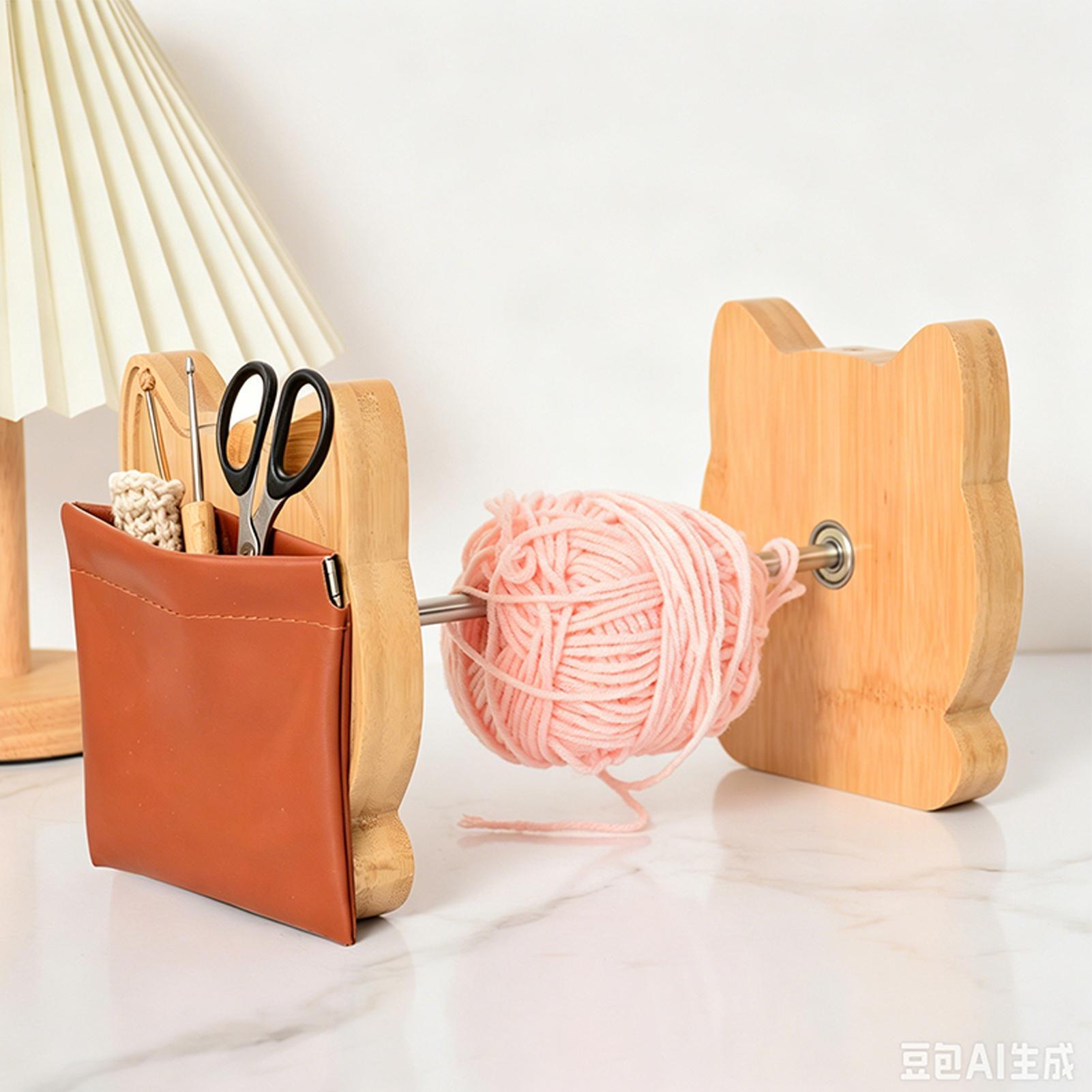 Yarn Holder Cat Design Wooden  - Sewing Knit recension och pris