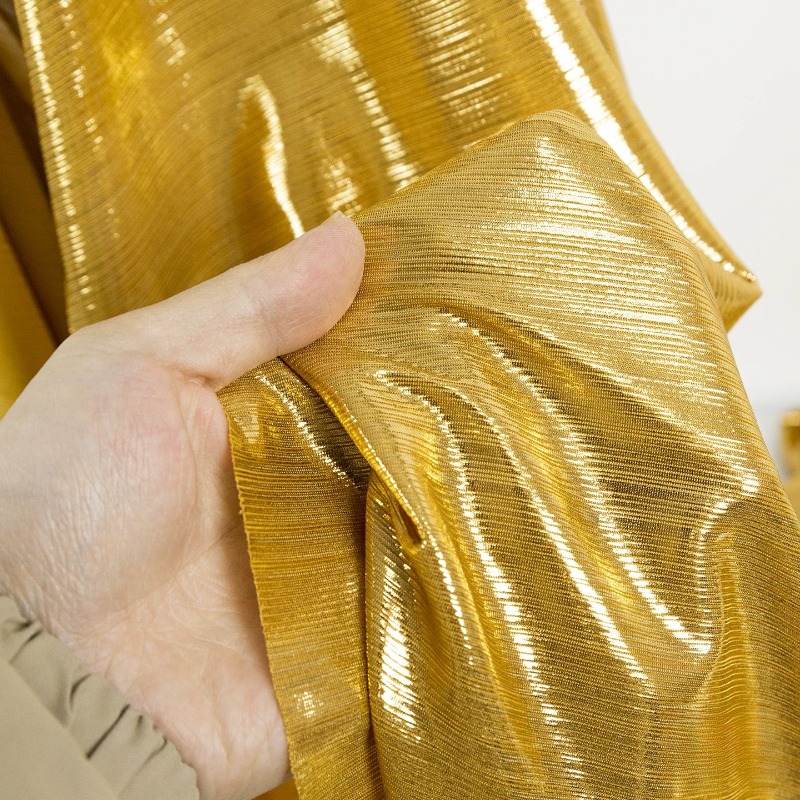 Golden Yellow Ribbed Knit Fabr - Sewing Knit recension och pris