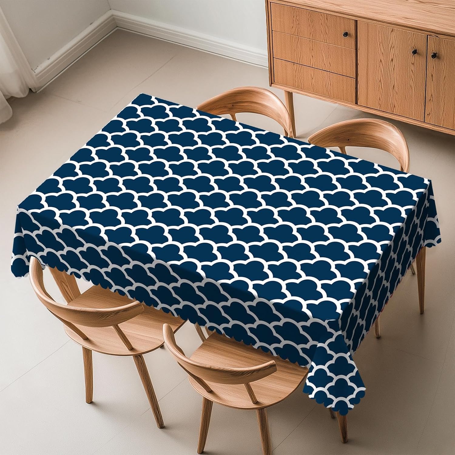 Blue Tablecloth Navy Cloud Sea - Century Textile & Sewing Supply Reviews recension och pris