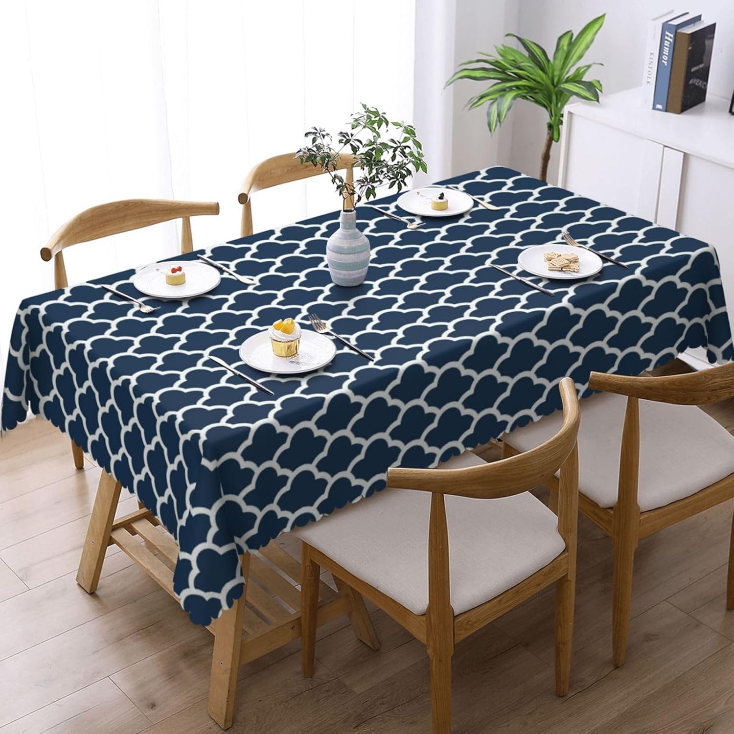 Blue Tablecloth Navy Cloud Sea - Century Textile & Sewing Supply Reviews recension och pris