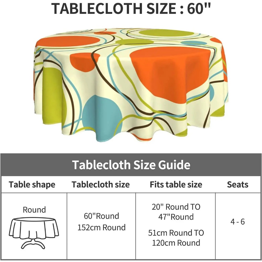Table Cloth Colorful 1950s Ret - Century Textile & Sewing Supply Reviews recension och pris
