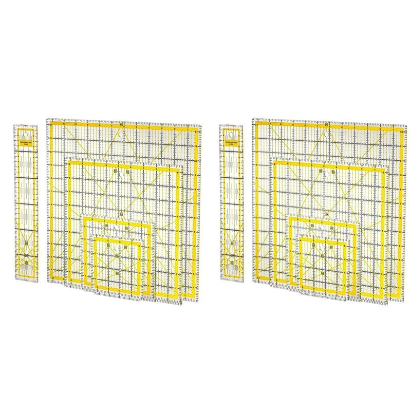 10 Pack Acrylic Quilting Ruler - Quilting Ruler Square recension och pris