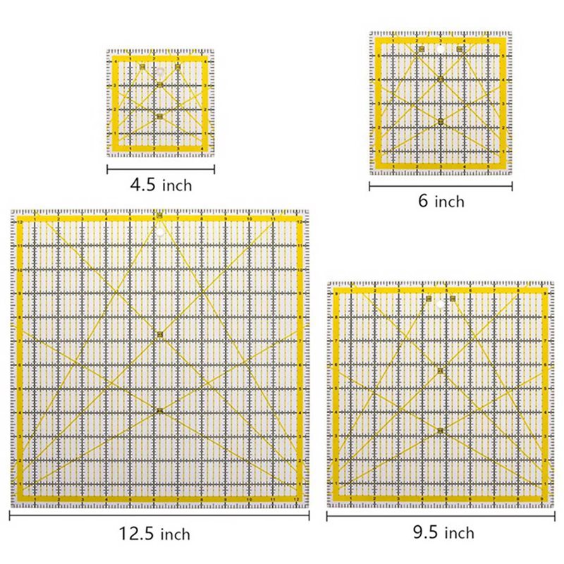 10 Pack Acrylic Quilting Ruler - Quilting Ruler Square recension och pris