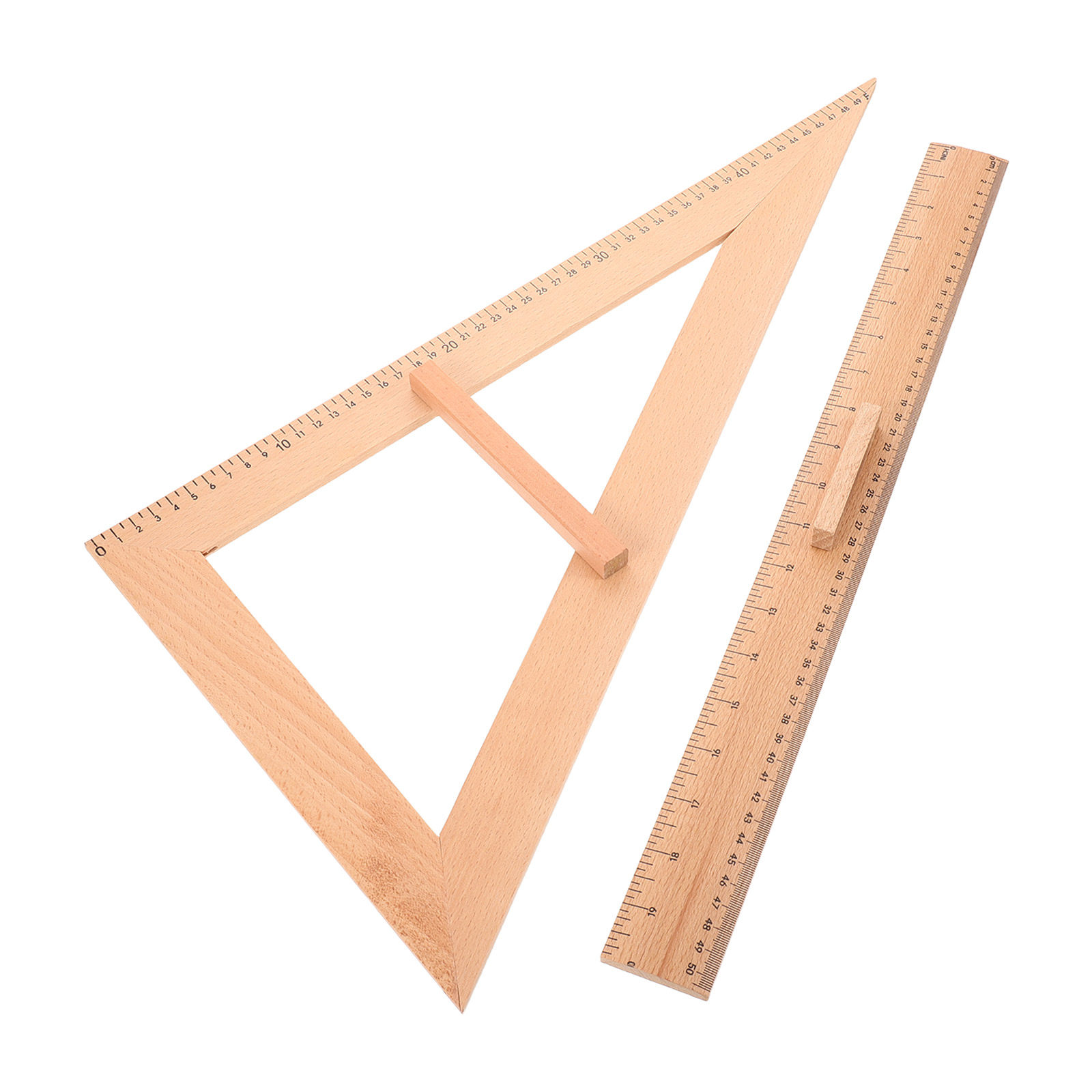 2Pcs Solid Wood Measuring Rule - Sewing Art recension och pris