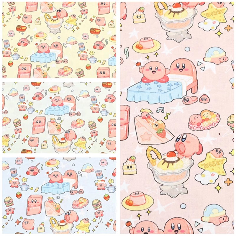 Cartoon Kirby 100 Cotton Fabri - Textile And Sewing Materials recension och pris