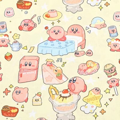 Cartoon Kirby 100 Cotton Fabri - Textile And Sewing Materials recension och pris