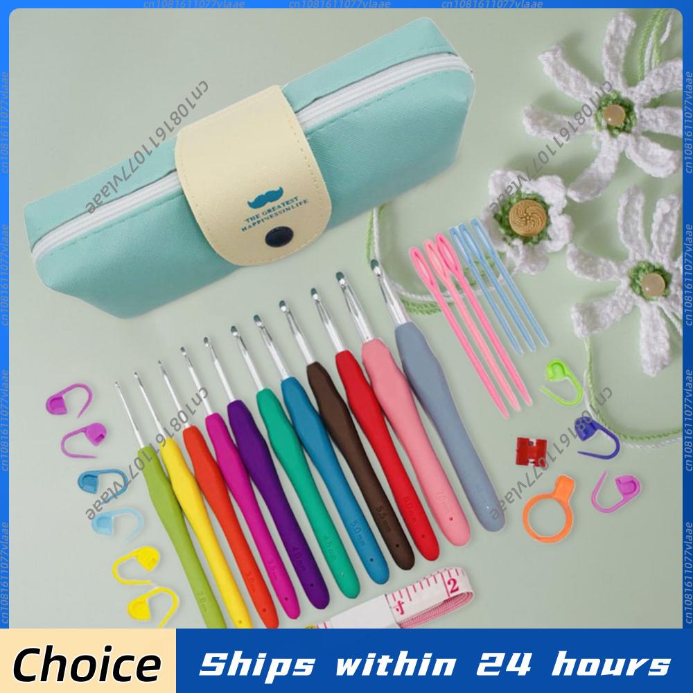 11PCS Colorful Rubber Handle K - Sewing Knit recension och pris