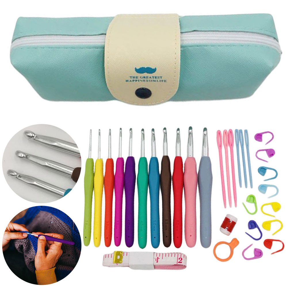 11PCS Colorful Rubber Handle K - Sewing Knit recension och pris