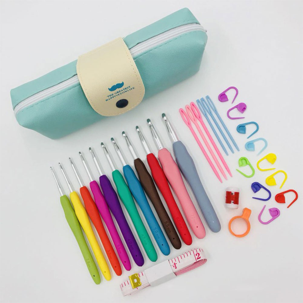 11PCS Colorful Rubber Handle K - Sewing Knit recension och pris